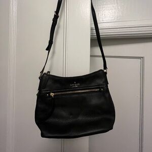 NWT Kate Spade black leather crossbody bag
